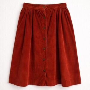 Vintage 1970s burnt orange corduroy